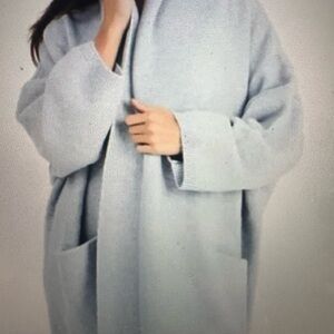 NWT Beryll Cocoon Light Gray Oversized Cardigan